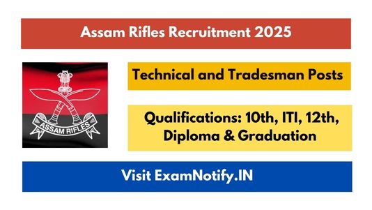 Assam Rifles Recruitment 2025