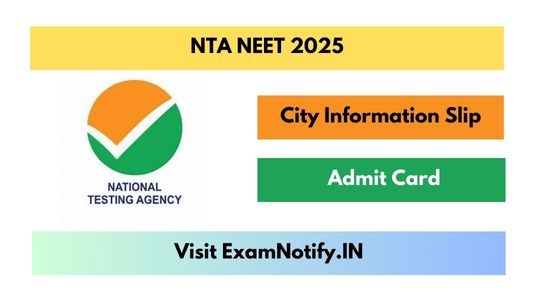 NTA NEET Admit Card 2025