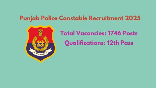 Punjab Police Constable Recruitment 2025