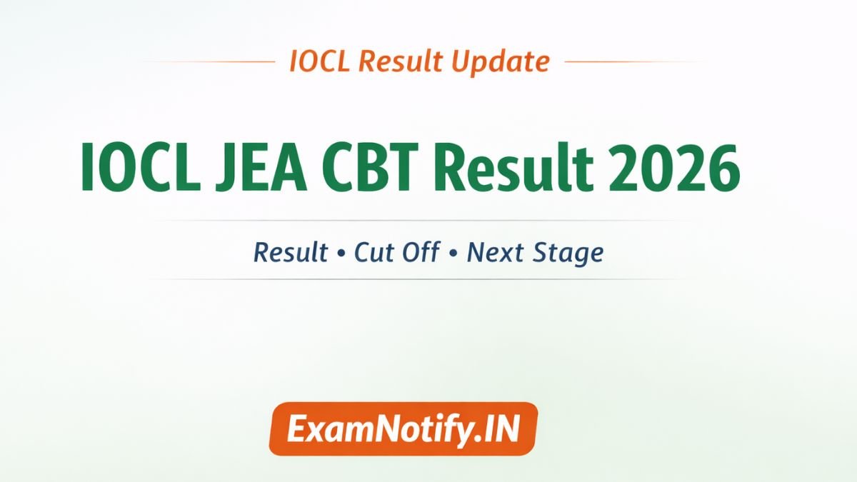 IOCL JEA Result 2026