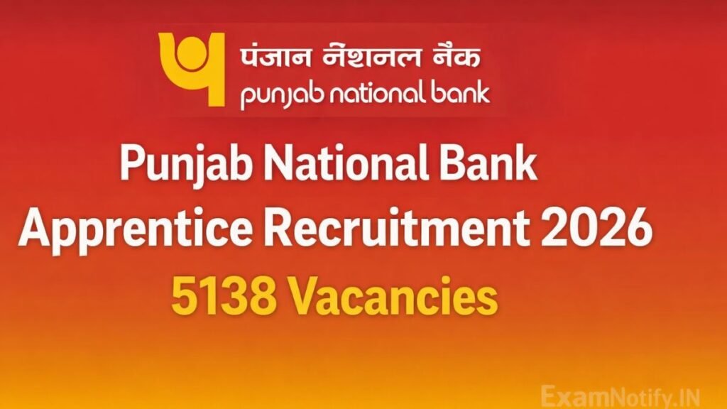 Punjab National Bank Apprentice Recruitment 2026